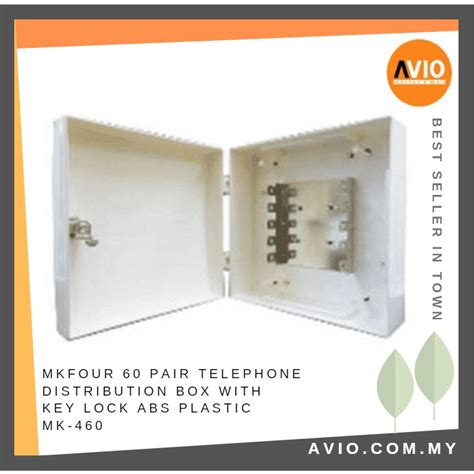 MKfour 60 Pair Telephone Distribution box with Key  